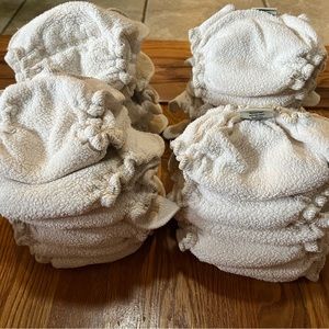 Set of 24 Fitted Snap Cloth Diapers